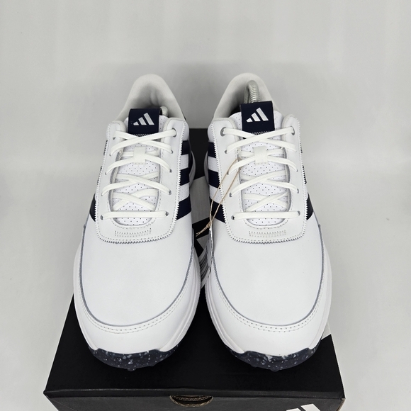 New adidas S2G Spikeless Leather 24 Golf White Navy Men\'s Shoes Size 10 main image 4